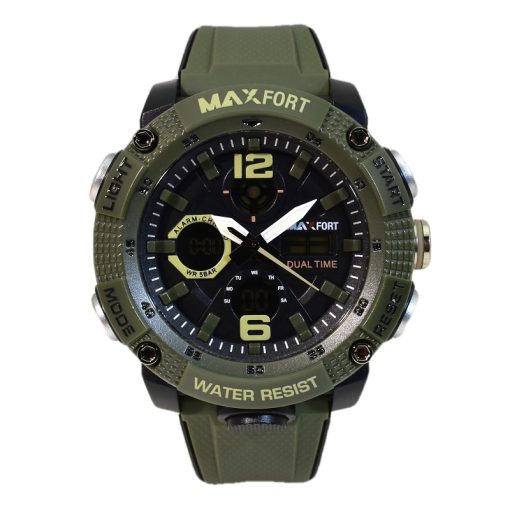 ساعت 2 زمانه MAXFORT MX8039 جدید ضدآب موتور ژاپن