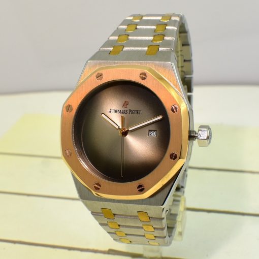 ساعت کوارتز AP AUDEMARS PIGUET Royal Oak C57475 باصفحه دورنگ سایه دار موتورژاپن - Image 4