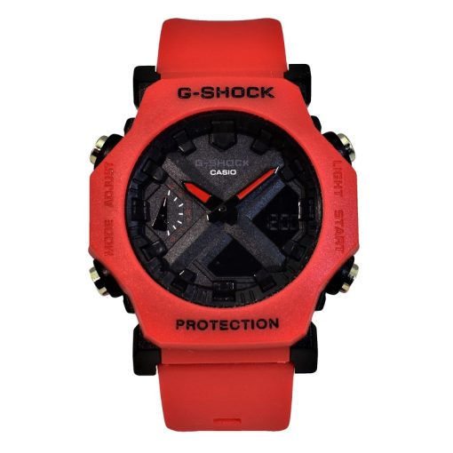 CASIO G-SHOCK GA – 2300 کاسیو جی شاک هیدرولیک دیجیتال بدون کوگ رنگ قرمز