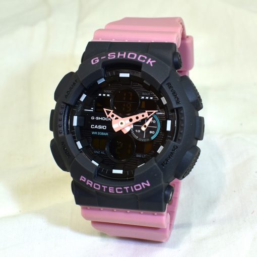 CASIO G-SHOCK HSD – 010 کاسیو جی شاک هیدرولیک دیجیتال بدون کوگ رنگ بند صورتی - Image 4