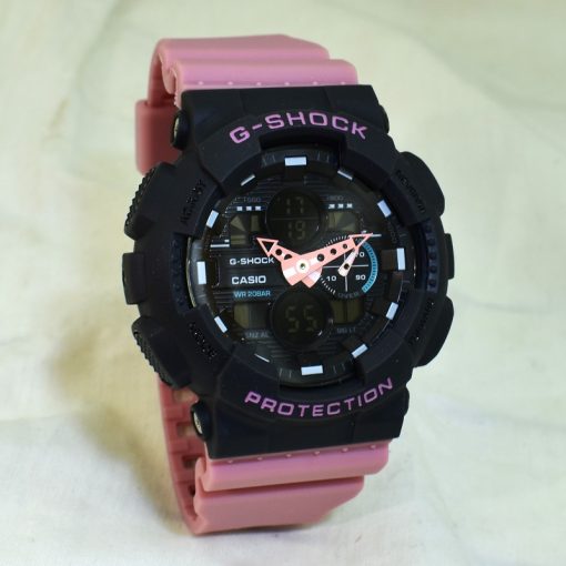 CASIO G-SHOCK HSD – 010 کاسیو جی شاک هیدرولیک دیجیتال بدون کوگ رنگ بند صورتی - Image 2