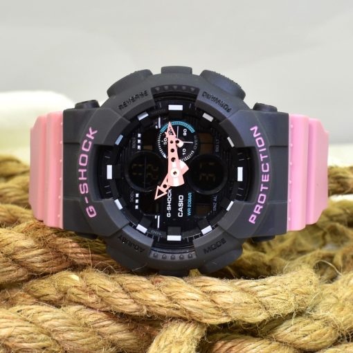 CASIO G-SHOCK HSD – 010 کاسیو جی شاک هیدرولیک دیجیتال بدون کوگ رنگ بند صورتی - Image 5