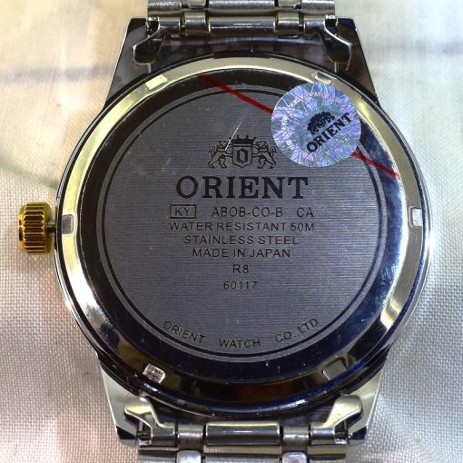 اورینت ORIENT ABOB-R8-60117 دوتقویم روزشمار و (ایام هفته دو زبانه لاتین و فارسی ) دورنگ باصفحه سبز - Image 9