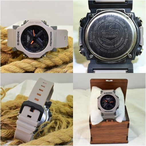 CASIO G-SHOCK GA – 2300 کاسیو جی شاک هیدرولیک دیجیتال بدون کوگ رنگ طوسی روشن - Image 7