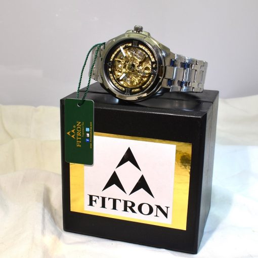 فیترون FITRON 117186M جدید اتوماتیک مکانیکی کوگی حرکتی ** نقره ای با صفحه مشکی - Image 10