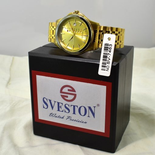 سوستون مدل SVESTON VICTON SV-7463G دو تقویم  کلا طلایی - Image 11