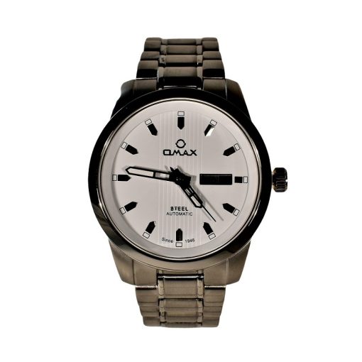 OMAX WATCH OSA009 اوماکس اتوماتیک حرکتی ژاپن 21 سنگ موتور J800 اصل با کیفیت ** فول استیل ** درب شیشه ای قلب باز - Image 4