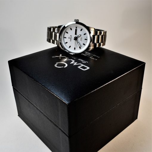 OMAX WATCH OSA009 اوماکس اتوماتیک حرکتی ژاپن 21 سنگ موتور J800 اصل با کیفیت ** فول استیل ** درب شیشه ای قلب باز - Image 10