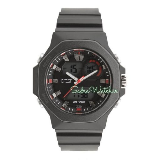 CREST WATCH REF:CR-9508-1 کرست دیجیتالی جدید 3 زمانه ** ضدآب استخری ** فول امکانات