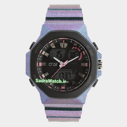 CREST WATCH REF:CR-9508-2 کرست دیجیتالی جدید 3 زمانه ** ضدآب استخری ** فول امکانات