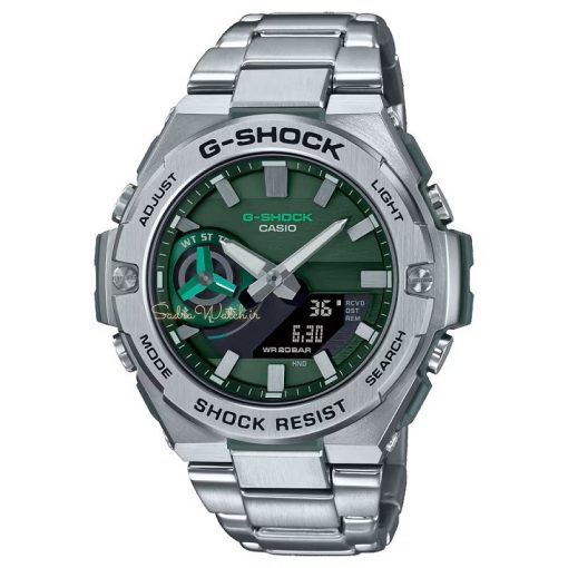 کاسیو جی شاک CASIO G-SHOCK GST-B500 هیدرولیک دیجیتال صفحه سبز