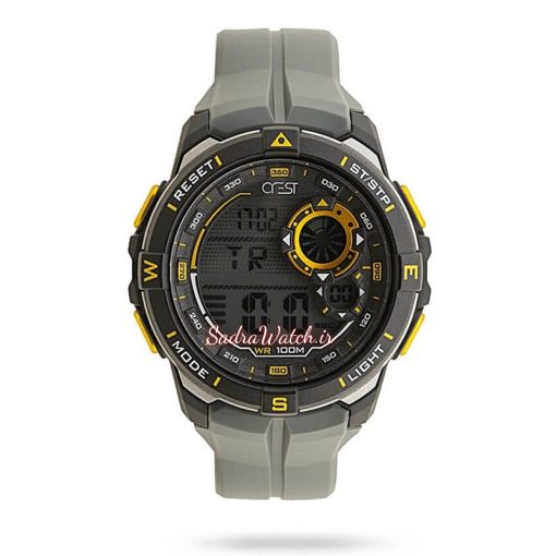 CREST WATCH REF:CR-9502-1 کرست دیجیتالی جدید 2 تایمه ** ضدآب استخری ** فول امکانات
