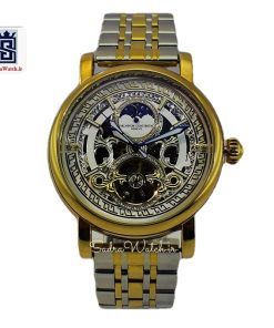 VACHERON CONSTANTIN GENEVE 22K واچرون کنستانتین اتوماتیک مکانیکی (کوکی حرکتی) اسگلتون قلب باز دو رنگ