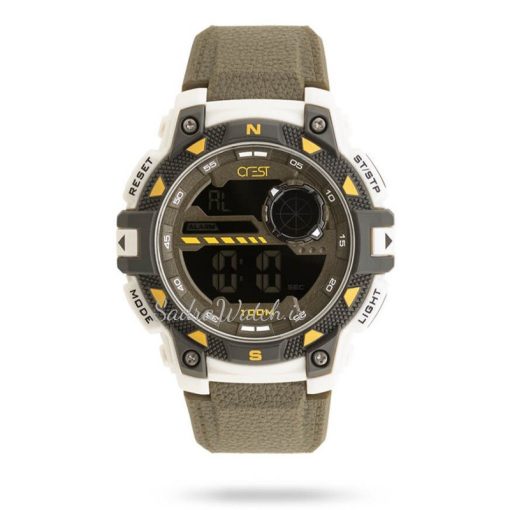 CREST WATCH REF:CR-9503-2 کرست دیجیتالی جدید 2 تایمه ** ضدآب استخری ** فول امکانات