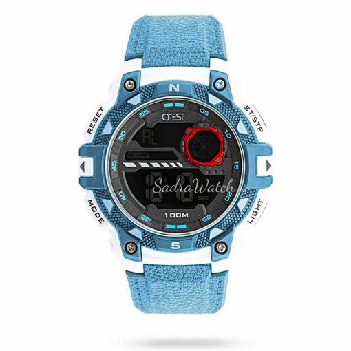 CREST WATCH REF:CR-9503-3 کرست دیجیتالی جدید 2 تایمه ** ضدآب استخری ** فول امکانات