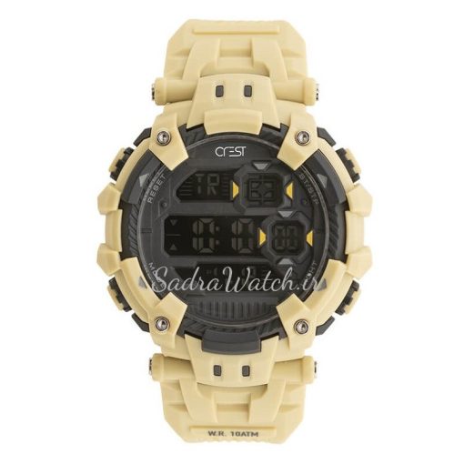CREST WATCH REF:CR-9504-1 کرست دیجیتالی جدید 2 تایمه ** ضدآب استخری ** فول امکانات