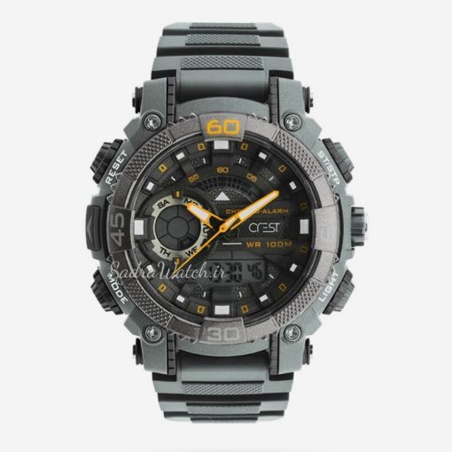 CREST WATCH REF:CR-9509-3 کرست دیجیتالی جدید 2 زمانه ** ضدآب استخری ** فول امکانات