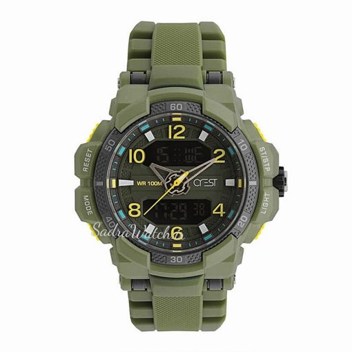 CREST WATCH REF:CR-9510-2 کرست دیجیتالی جدید 3 زمانه ** ضدآب استخری ** فول امکانات