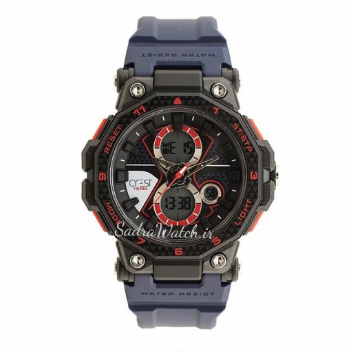 CREST WATCH REF:CR-9514-2 کرست دیجیتالی جدید 3 زمانه ** ضدآب استخری ** فول امکانات