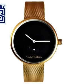 GUCCI WATCH CX89698 گوچی موتور ژاپن 2 موتوره  ** زیر ثانیه فعال ** درب استیل ** رنگ بسیارزیبای طلایی