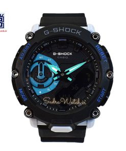 CASIO G-SHOCK GA – 2200 کاسیو جی شاک هیدرولیک دیجیتال بدون کوگ رنگ طوسی روشن