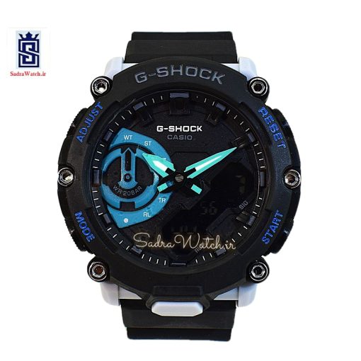CASIO G-SHOCK GA – 2200 کاسیو جی شاک هیدرولیک دیجیتال بدون کوگ رنگ طوسی روشن