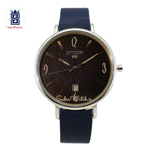 سیتیزن CITIZEN VIP 2210G دارای تقویم موتور ژاپن رنگ سرمه ای
