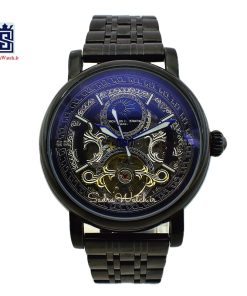 VACHERON CONSTANTIN GENEVE 22K واچرون کنستانتین اتوماتیک مکانیکی (کوکی حرکتی) اسگلتون قلب باز رنگ مشکی