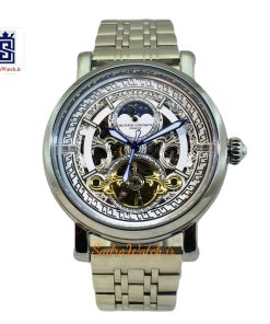 VACHERON CONSTANTIN GENEVE 22K واچرون کنستانتین اتوماتیک مکانیکی (کوکی حرکتی) اسگلتون قلب باز رنگ نقره ای