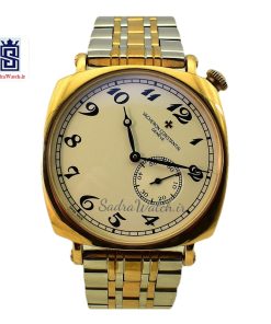 VACHERON CONSTANTIN GENEVE  واچرون کنستانتین اتوماتیک مکانیکی (کوکی حرکتی) اسگلتون قلب باز دو رنگ