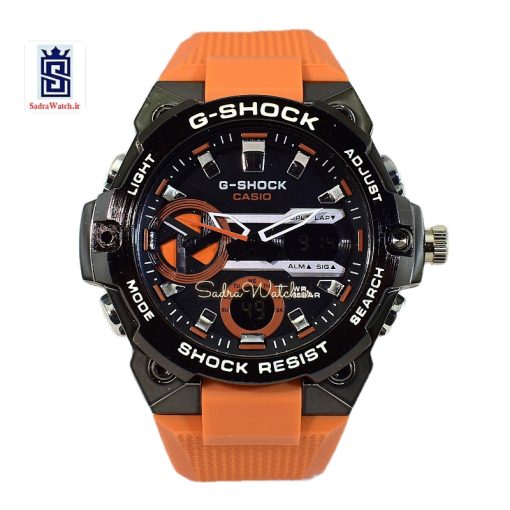 CASIO G- SHOCK HS1016 جدید دوزمانه رنگ نارنجی