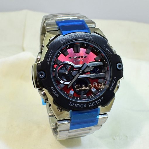 کاسیو جی شاک CASIO G-SHOCK GST-B400 هیدرولیک دیجیتال صفحه زرشکی - Image 2