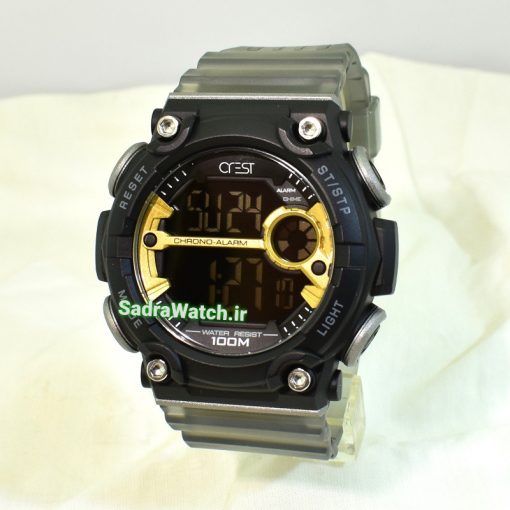 CREST WATCH REF:CR-9501-1 کرست دیجیتالی جدید 2 تایمه ** ضدآب استخری ** فول امکانات - Image 4
