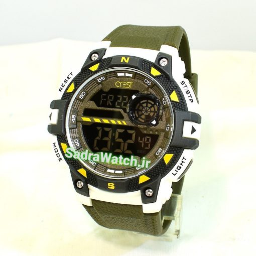 CREST WATCH REF:CR-9503-2 کرست دیجیتالی جدید 2 تایمه ** ضدآب استخری ** فول امکانات - Image 4