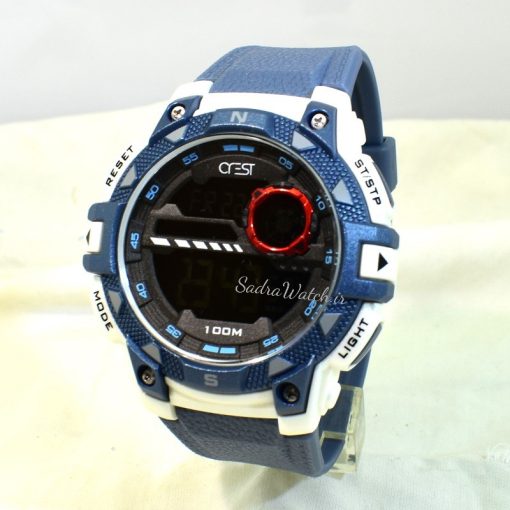 CREST WATCH REF:CR-9503-3 کرست دیجیتالی جدید 2 تایمه ** ضدآب استخری ** فول امکانات - Image 4