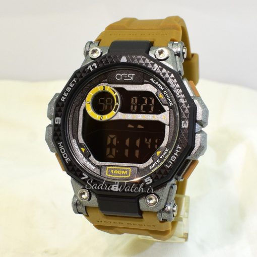 CREST WATCH REF:CR-9506-2 کرست دیجیتالی جدید 2 تایمه ** ضدآب استخری ** فول امکانات - Image 4