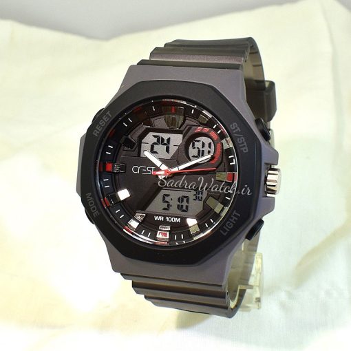 CREST WATCH REF:CR-9508-3 کرست دیجیتالی جدید 3 زمانه ** ضدآب استخری ** فول امکانات - Image 4