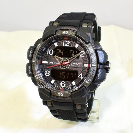 CREST WATCH REF:CR-9510-1 کرست دیجیتالی جدید 3 زمانه ** ضدآب استخری ** فول امکانات - Image 4