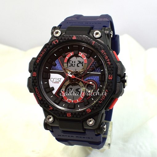 CREST WATCH REF:CR-9514-2 کرست دیجیتالی جدید 3 زمانه ** ضدآب استخری ** فول امکانات - Image 4