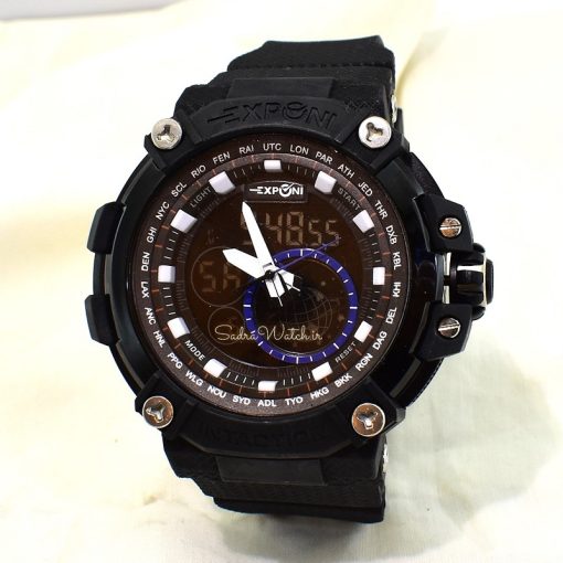 EXPONI 3322 SPORT طرح جدید اگسپونی دو زمانه طرح جدید * فول امکانات * مشکی * درب استیل - Image 2