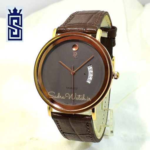 DeLAWRENCE GBX-1088DG DL دلاورنس جدید مردانه ژاپن رنگ طلایی و قهوه ای - Image 4
