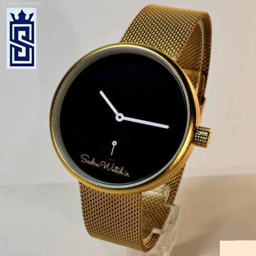 GUCCI WATCH CX89698 گوچی موتور ژاپن 2 موتوره  ** زیر ثانیه فعال ** درب استیل ** رنگ بسیارزیبای طلایی - Image 4