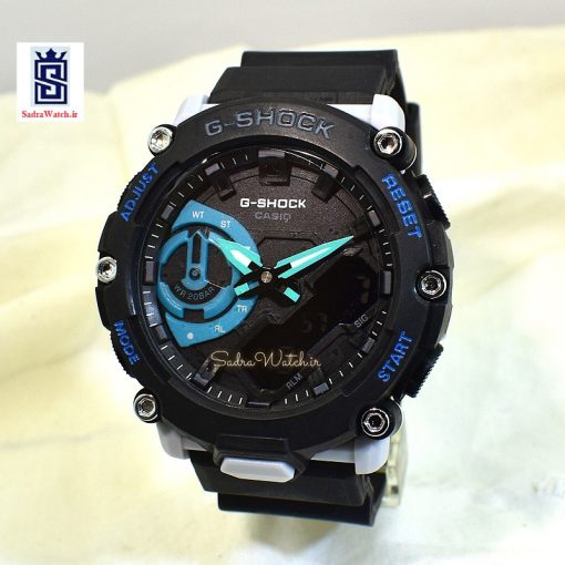 CASIO G-SHOCK GA – 2200 کاسیو جی شاک هیدرولیک دیجیتال بدون کوگ رنگ طوسی روشن - Image 2