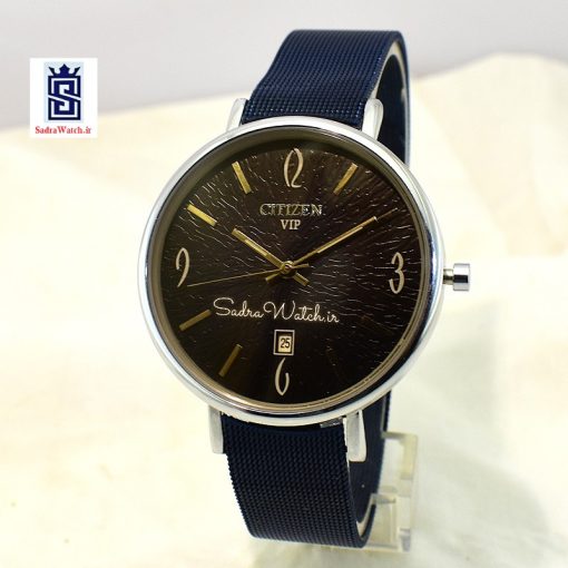 سیتیزن CITIZEN VIP 2210G دارای تقویم موتور ژاپن رنگ سرمه ای - Image 4