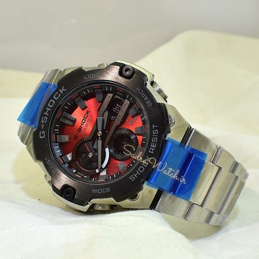 کاسیو جی شاک CASIO G-SHOCK GST-B400 هیدرولیک دیجیتال صفحه زرشکی - Image 3