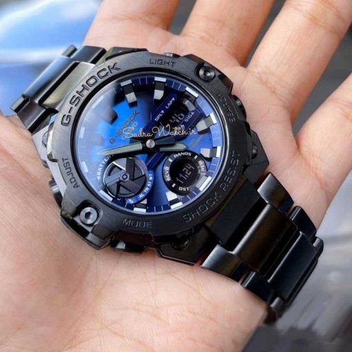 کاسیو جی شاک CASIO G-SHOCK GST-B400 هیدرولیک دیجیتال صفحه سرمه ای (کابنی) - Image 3
