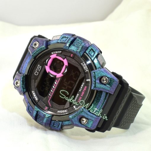 CREST WATCH REF:CR-9507-2 کرست دیجیتالی جدید 2 تایمه ** ضدآب استخری ** فول امکانات - Image 5