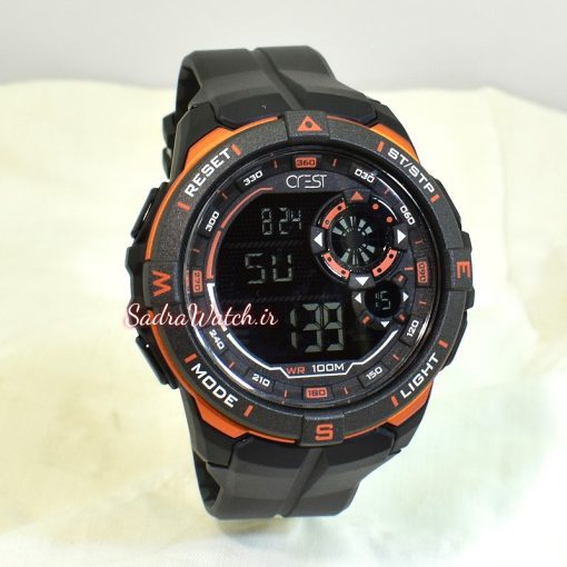 CREST WATCH REF:CR-9502-3 کرست دیجیتالی جدید 2 تایمه ** ضدآب استخری ** فول امکانات - Image 2