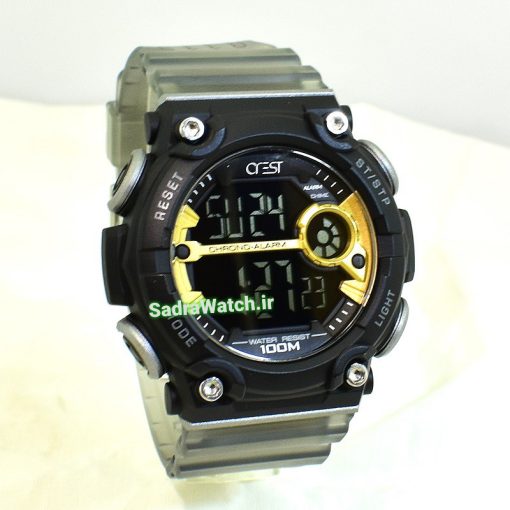 CREST WATCH REF:CR-9501-1 کرست دیجیتالی جدید 2 تایمه ** ضدآب استخری ** فول امکانات - Image 2