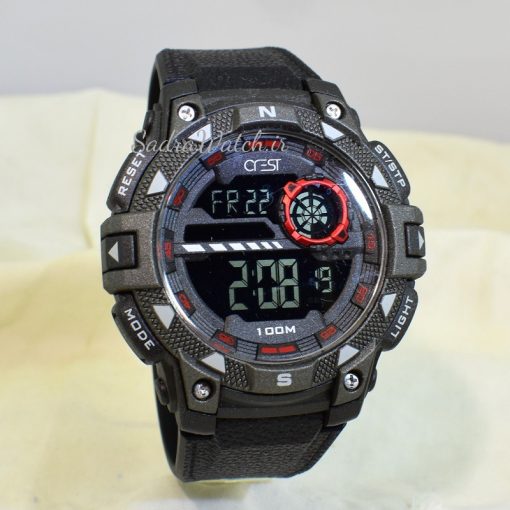 CREST WATCH REF:CR-9503-1 کرست دیجیتالی جدید 2 تایمه ** ضدآب استخری ** فول امکانات - Image 2